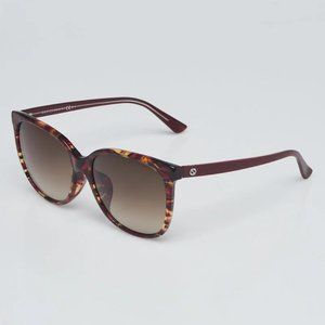 Gucci Cateye Sunglasses GG 3754/S | Red Havana Brown Tortoise Frame